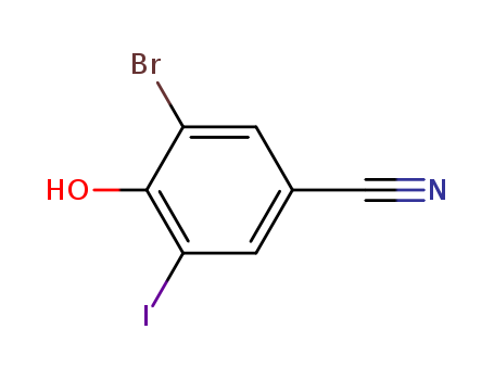 Benzonitrile, 3-bromo-4-hydroxy-5-iodo-