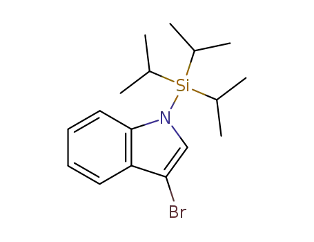Molecular Structure of 148249-36-9 (3-BROMO-1-(TRIISOPROPYLSILYL)INDOLE)