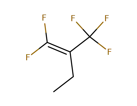 Molecular Structure of 13369-10-3 (1-Butene, 1,1-difluoro-2-(trifluoromethyl)-)