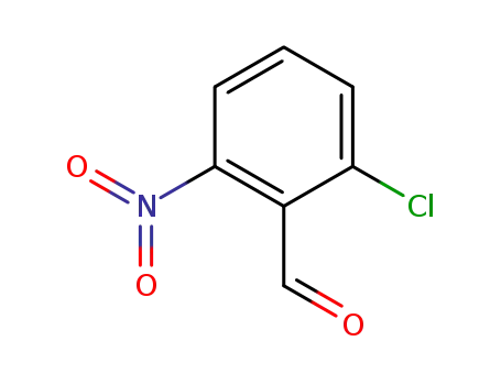 Molecular Structure of 6361-22-4 (2-Chloro-6-nitrobenzaldehyde)