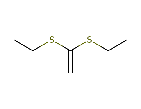 Molecular Structure of 4992-59-0 (Ethene, 1,1-bis(ethylthio)-)