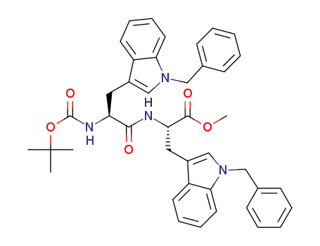 Molecular Structure of 1256796-97-0 (methyl N-[N-(tert-butoxycarbonyl)-1-benzyltryptophyl]-1-benzyltryptophanate)
