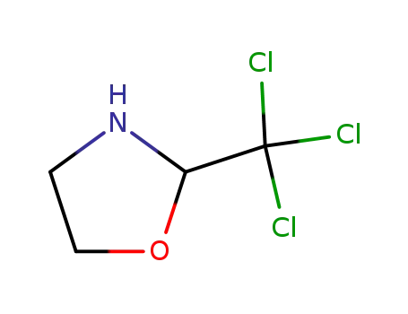 Molecular Structure of 33373-80-7 (2-(Trichloromethyl)oxazolidine)
