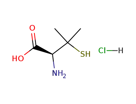 (2S)-2-amino-3-methyl-3-sulfanylbutanoic acid;hydron;chloride