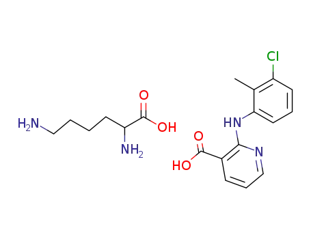 Molecular Structure of 55837-30-4 (Lysine clonixinate)