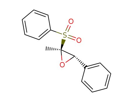 Molecular Structure of 61997-67-9 (Oxirane, 2-methyl-3-phenyl-2-(phenylsulfonyl)-)