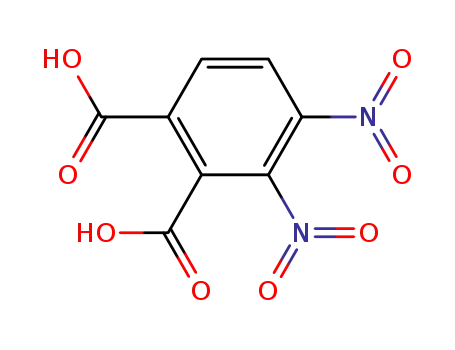 Molecular Structure of 92971-15-8 (3,4-DINITRO-1,2-BENZENEDICARBOXYLIC ACID)
