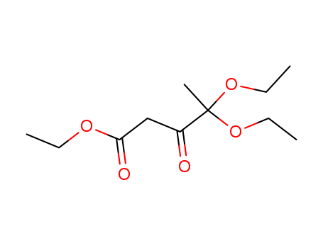 6312-89-6,ethyl 4,4-diethoxy-3-oxo-pentanoate,Valericacid, 3,4-dioxo-, ethyl ester, 4-(diethyl acetal) (7CI,8CI); Ethyl4,4-diethoxy-3-oxopentanoate; NSC 40580