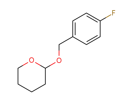 Molecular Structure of 18539-44-1 ((±)-2-[(4-fluorobenzyl)oxy]tetrahydropyran)