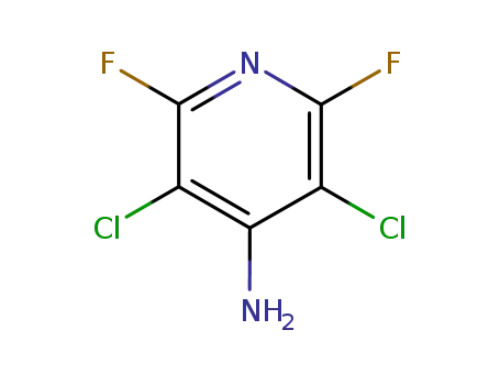 Molecular Structure of 2840-00-8 (4-Amino-3,5-dichloro-2,6-difluoropyridine)
