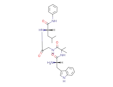 Molecular Structure of 232279-44-6 (Trp-Aib-Gly-Leu-NHPh)