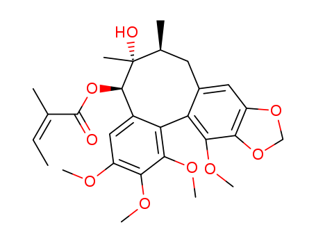 (5R)-6β,7β-Dimethyl-1,2,3,12-tetramethoxy-10,11-methylenedioxy(5,6,7,8-tetrahydrodibenzo[a,c]cyclooctene)-5β,6α-diol 5-[(E)-2-methyl-2-butenoate]