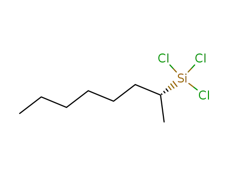 Molecular Structure of 137769-24-5 (Silane, trichloro(1-methylheptyl)-, (R)-)
