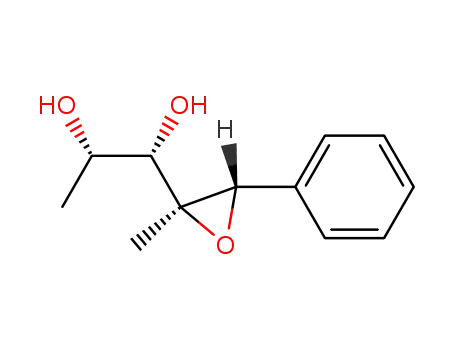 Molecular Structure of 67505-10-6 (<<2α(R),3β>-1S,2S>-1-(2-methyl-3-phenyloxiranyl)-1,2-propanediol)