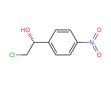 Molecular Structure of 216160-44-0 (Benzenemethanol, alpha-(chloromethyl)-4-nitro-, (alphaS)- (9CI))