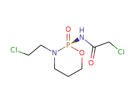 Molecular Structure of 84681-45-8 ((2S)-2-<(chloroacetyl)amino>-3-(2-chloroethyl)tetrahydro-2H-1,3,2-oxazaphosphorine 2-oxide)