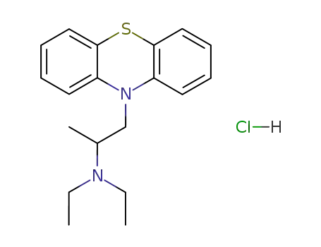 Molecular Structure of 1094-08-2 (10-[2-DIETHYLAMINOPROPYL]PHENOTHIAZINE)