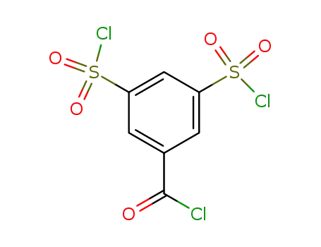 Molecular Structure of 37828-01-6 (3,5-bis(chlorosulphonyl)benzoyl chloride)