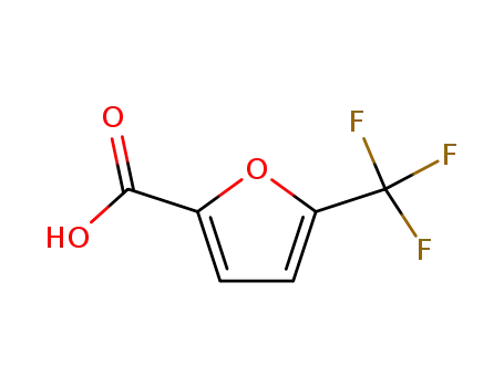 Molecular Structure of 56286-73-8 (5-(TRIFLUOROMETHYL)-2-FUROIC ACID, 97)
