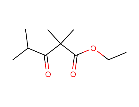 Molecular Structure of 4447-64-7 (ethyl 2,2,4-trimethyl-3-oxopentanoate)