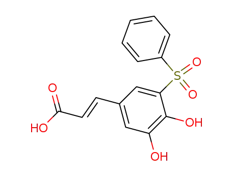 Molecular Structure of 58058-69-8 (5'-phenysulfonylcaffeic acid)