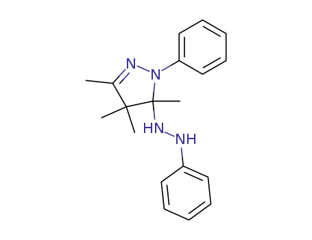 Molecular Structure of 107590-19-2 (1-phenyl-5-phenylhydrazino-3,4,4,5-tetramethyl-2-pyrazoline)