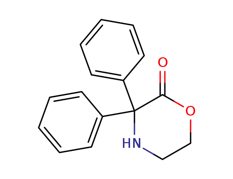 Molecular Structure of 117516-86-6 (3,3-Diphenylmorpholin-2-on)