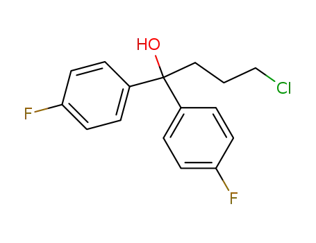 δ-Hydroxy-δ-bis(p-fluorophenyl)butyl chloride