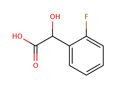 Molecular Structure of 32222-48-3 ((R)-2-FLUOROMANDELIC ACID)