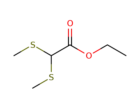 Acetic acid, bis(methylthio)-, ethyl ester