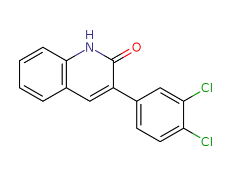 Molecular Structure of 1459775-51-9 (3-(3,4-dichloro-phenyl)quinolin-2(1H)-one)