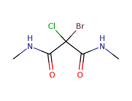 Propanediamide,2-bromo-2-chloro-N1,N3-dimethyl-