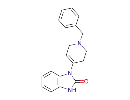 Molecular Structure of 60373-71-9 (1-(1-BENZYL-1,2,3,6-TETRAHYDRO-PYRIDIN-4-YL)-1,3-DIHYDRO-BENZOIMIDAZOL-2-ONE)