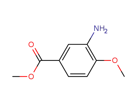 Molecular Structure of 24812-90-6 (Methyl 3-amino-4-methoxybenzoate)