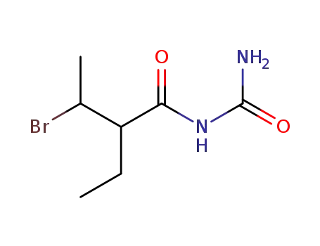 Molecular Structure of 62721-33-9 (Butanamide, N-(aminocarbonyl)-3-bromo-2-ethyl-)