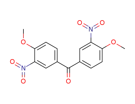 Molecular Structure of 100881-20-7 (Methanone, bis(4-methoxy-3-nitrophenyl)-)
