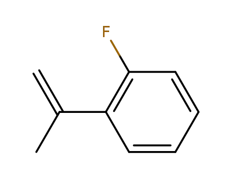 Molecular Structure of 344-73-0 (1-fluoro-2-(prop-1-en-2-yl)benzene)