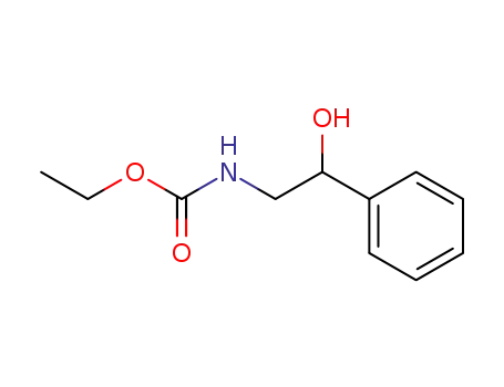 Molecular Structure of 109355-73-9 (Carbamic acid, (2-hydroxy-2-phenylethyl)-, ethyl ester)