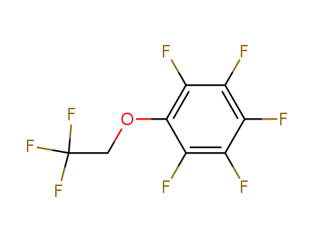Molecular Structure of 6669-03-0 (PENTAFLUORO-(2,2,2-TRIFLUOROETHOXY)BENZENE)