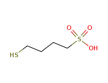 Molecular Structure of 24687-42-1 (4-mercaptobutane-1-sulphonic acid)