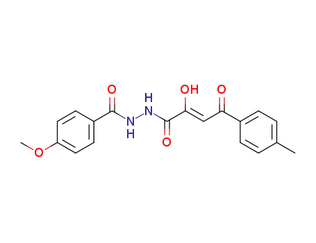 4-Methoxy-benzoic acid N'-((Z)-2-hydroxy-4-oxo-4-p-tolyl-but-2-enoyl)-hydrazide