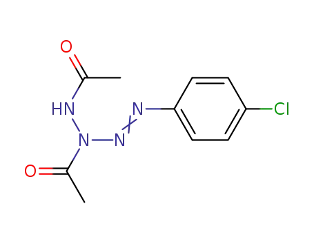 Molecular Structure of 79991-27-8 (1-p-chlorophenyl-3,4-diacetyl-1-tetrazene)