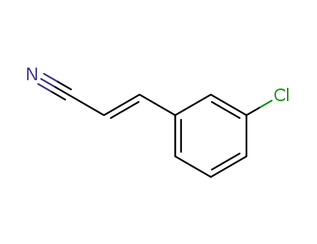 Molecular Structure of 81020-60-2 (2-Propenenitrile, 3-(3-chlorophenyl)-, (Z)-)