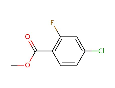 Molecular Structure of 148893-72-5 (Methyl4-chloro-2-fluoroBenzoate)