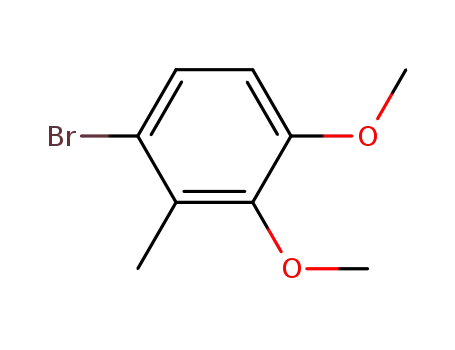 Molecular Structure of 74866-17-4 (1-BROMO-3,4-DIMETHOXY-2-METHYLBENZENE)