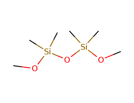 Molecular Structure of 18187-24-1 (Disiloxane,1,3-dimethoxy-1,1,3,3-tetramethyl-)