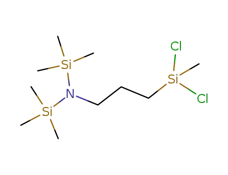 Molecular Structure of 794569-27-0 (N,N-bis(trimethylsilyl)aminopropylmethyldichlorosilane)