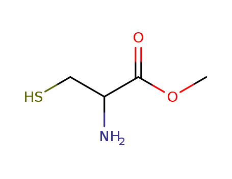 Molecular Structure of 44641-43-2 (methyl DL-cysteinate)