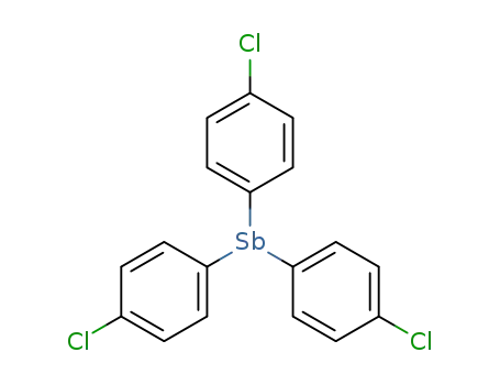 Molecular Structure of 6944-25-8 (tris(4-chlorophenyl)stibane)