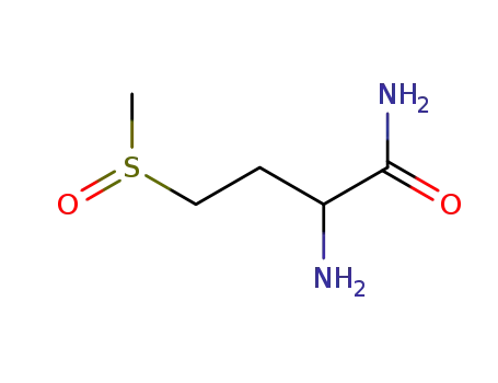 Molecular Structure of 7536-72-3 (Butanamide, 2-amino-4-(methylsulfinyl)-, (S)-)
